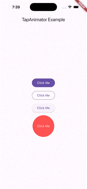 Tap Animator Demo