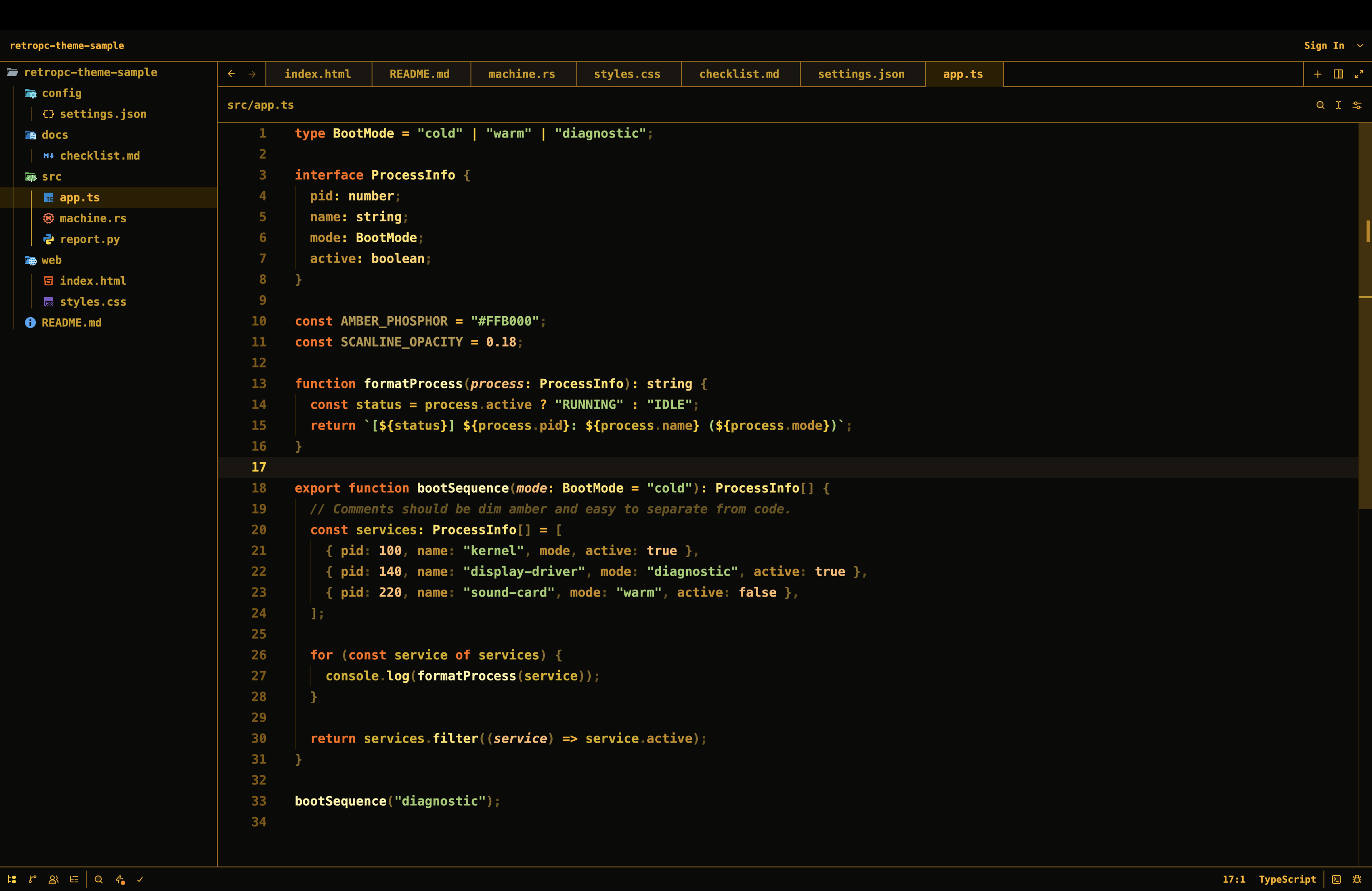 RetroPC theme preview
