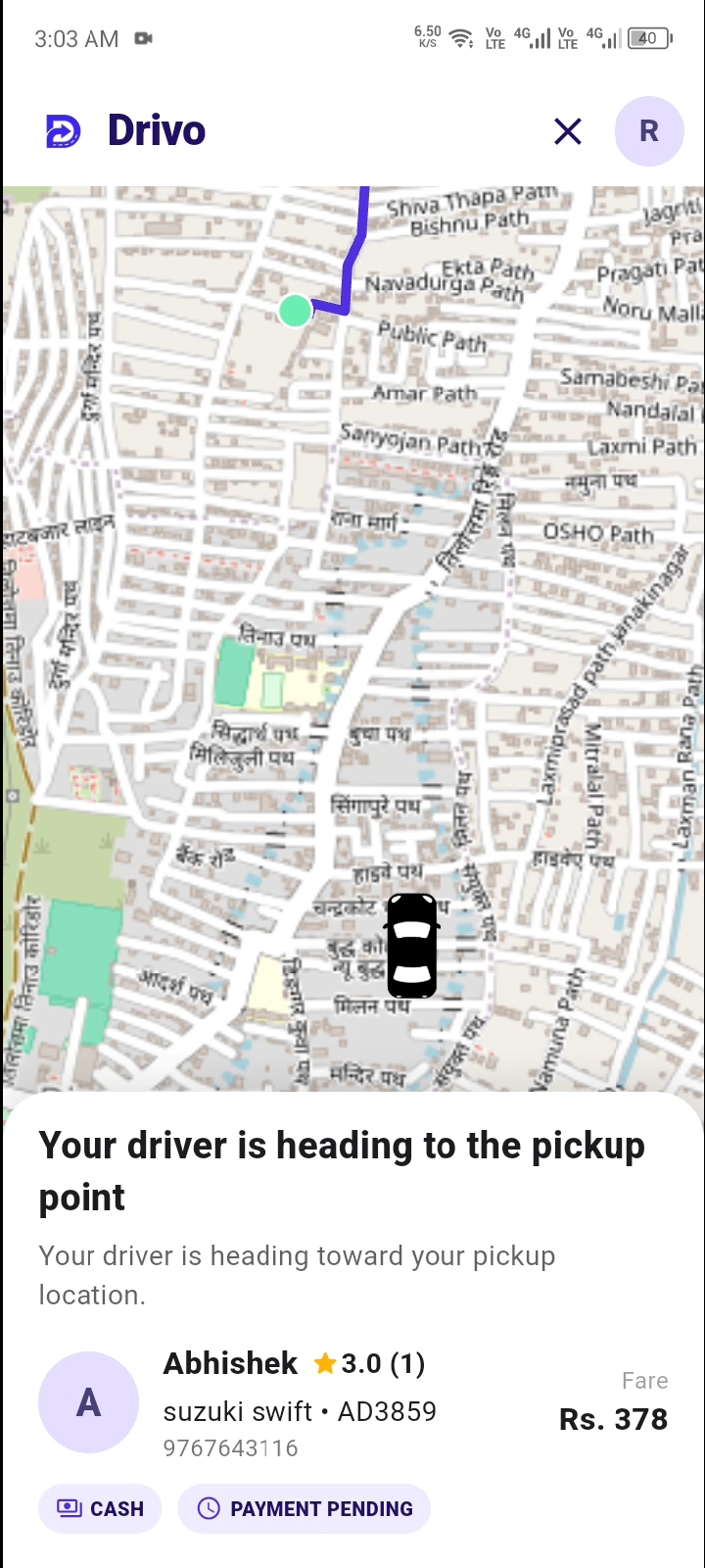 Drivo driver found