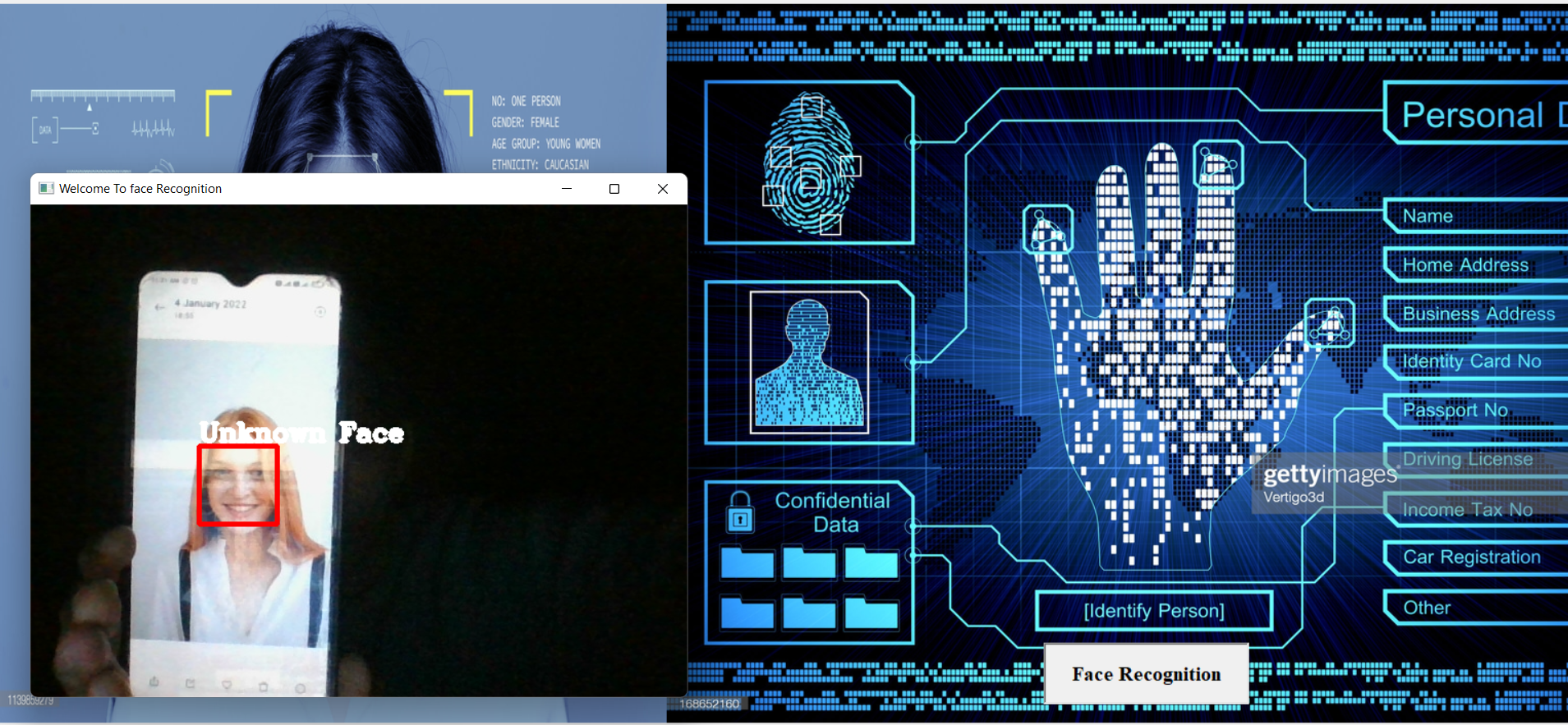 Facial recognition and identification