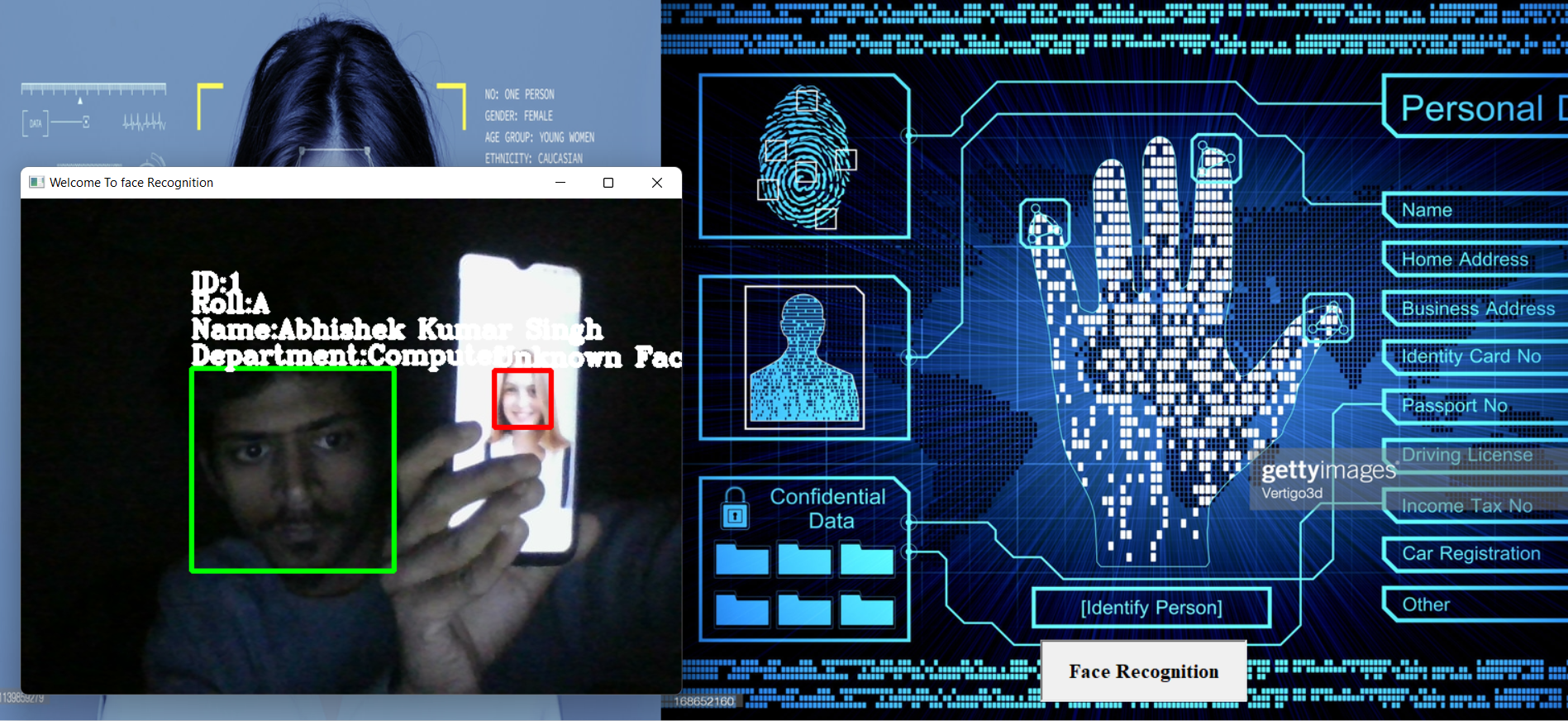 Facial recognition and identification