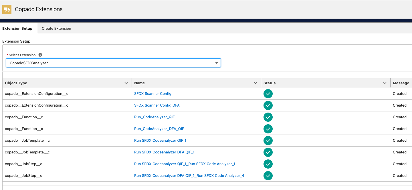 Generate Extension Records