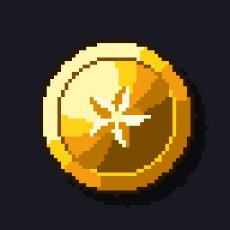 AI Generated Coin in Pixelorama