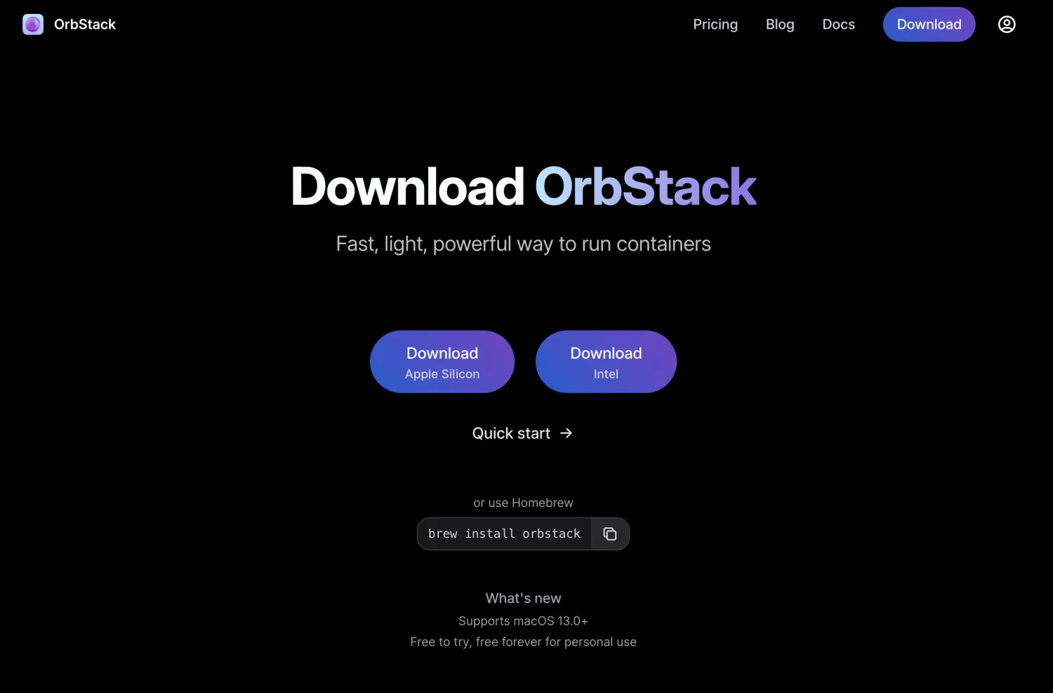 OrbStack 安装
