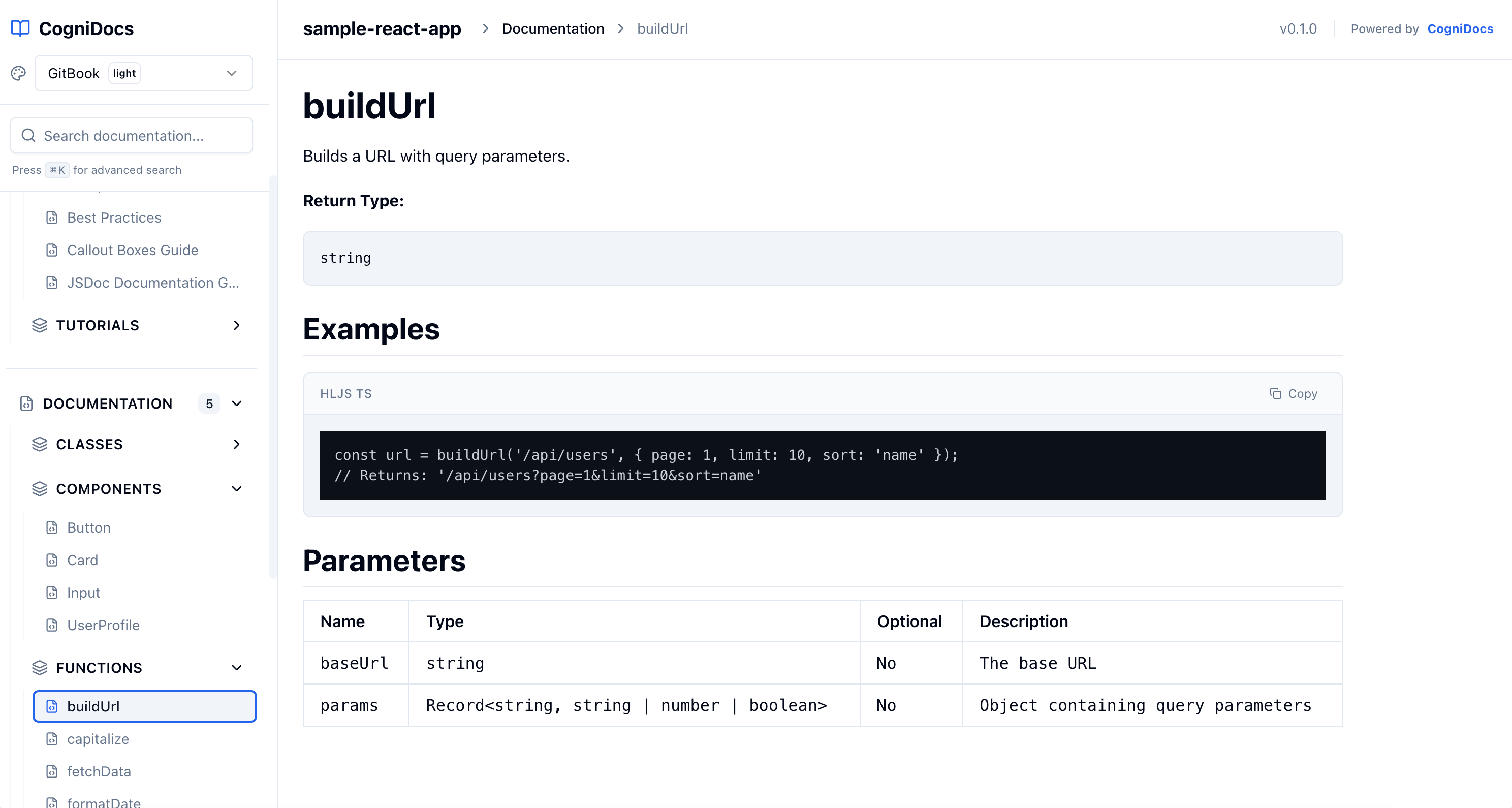 Component Documentation