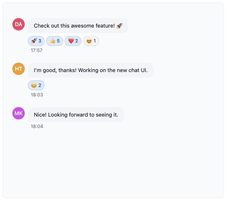 ChatMessageList component screenshot