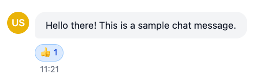 ChatMessage component screenshot