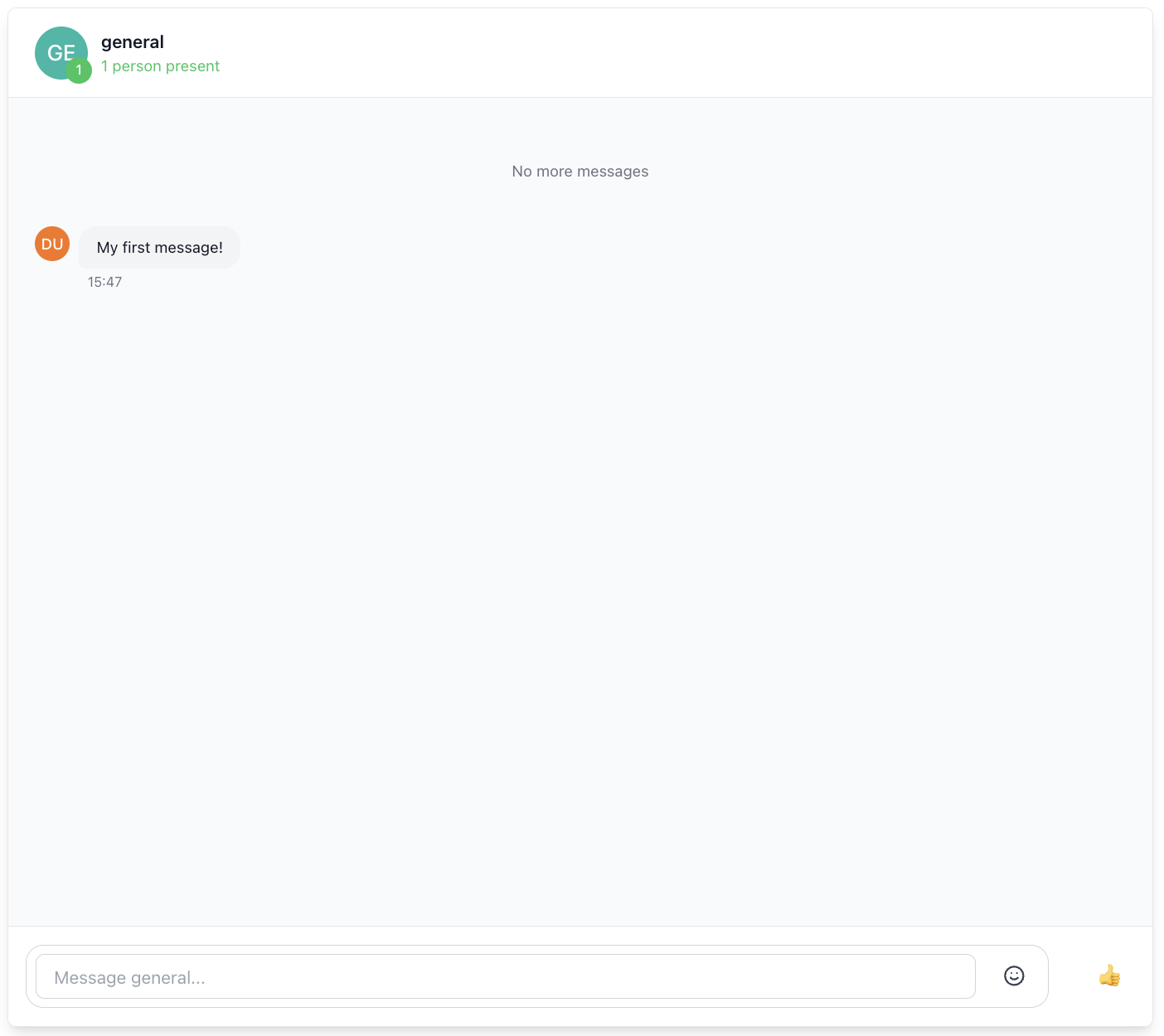 ChatWindow component screenshot