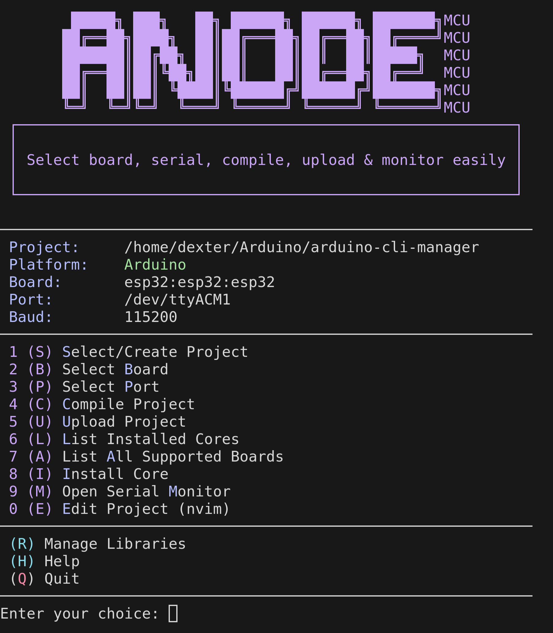 Anode MCU Manager Preview