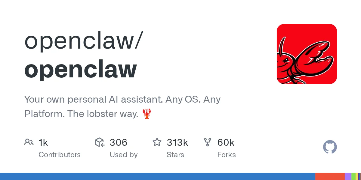 Your own personal AI assistant. Any OS. Any Platform. The lobster way. - openclaw/openclaw
