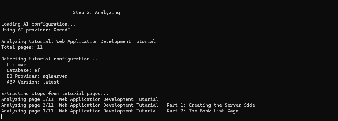 the tutorial validator Analyst