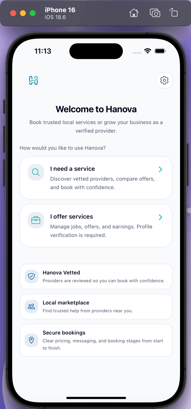 Hanova — role selection