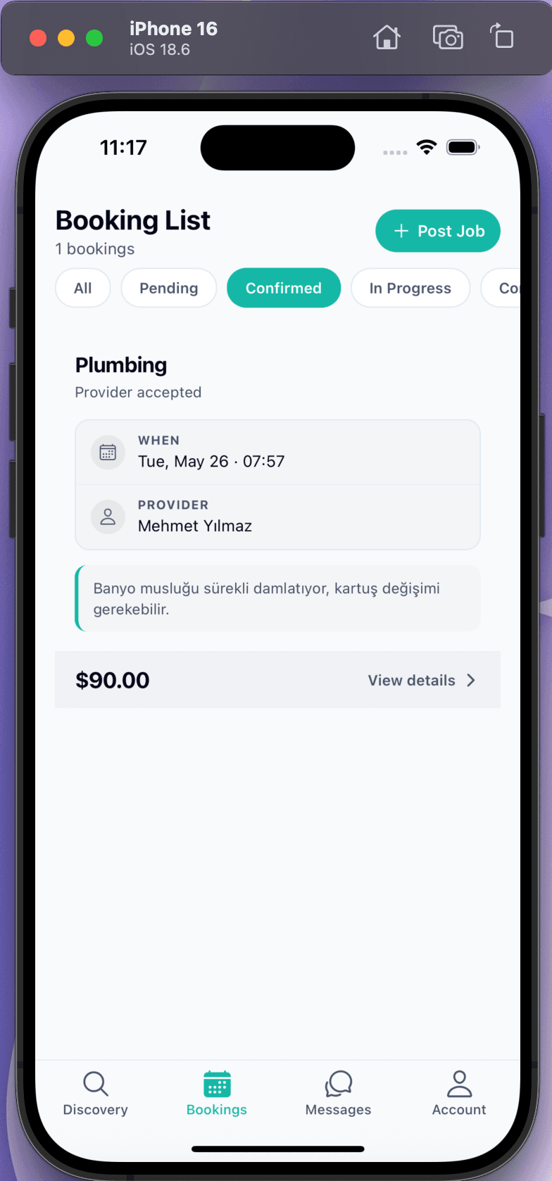 Hanova — bookings