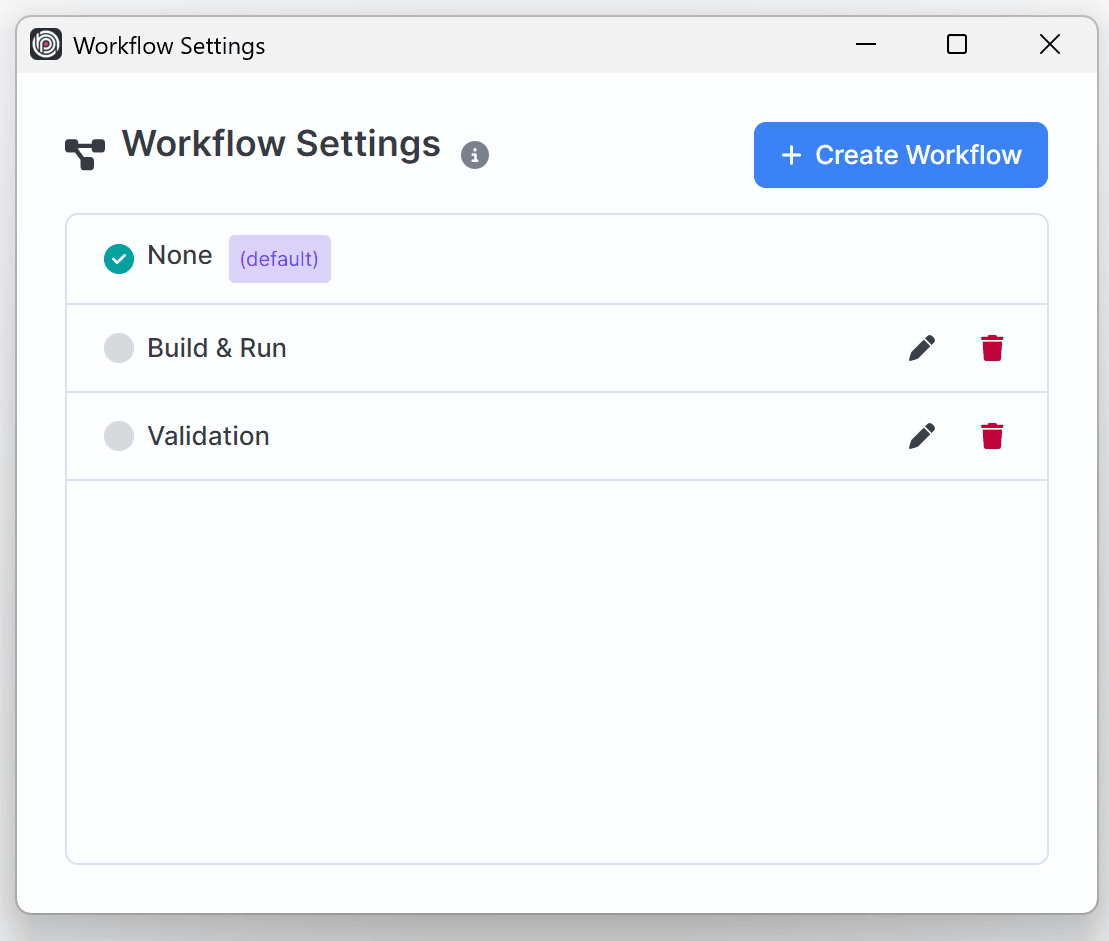 ABP AI Agent workflow settings