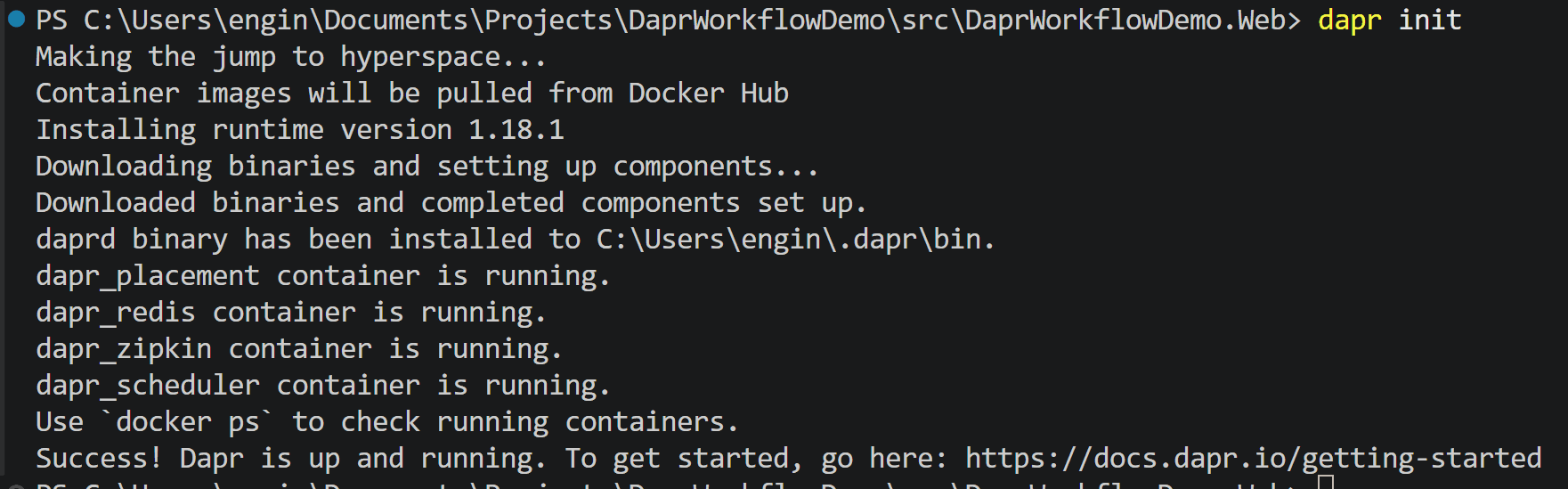 dapr-init-run-result