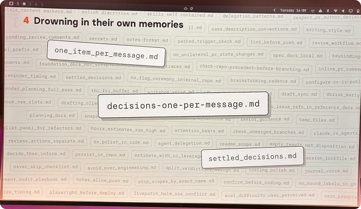 Drowning in their own memories