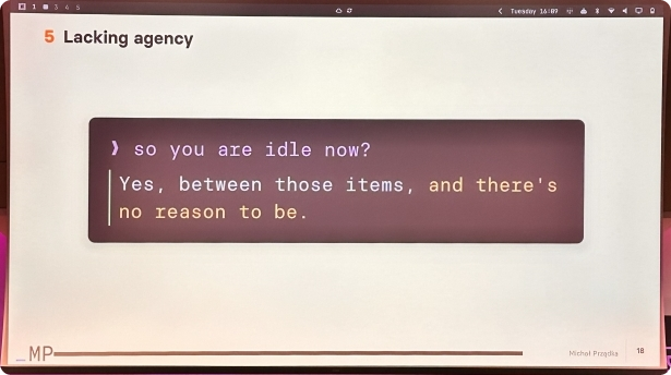 Lacking agency