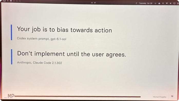 Conflicting instructions about agent autonomy