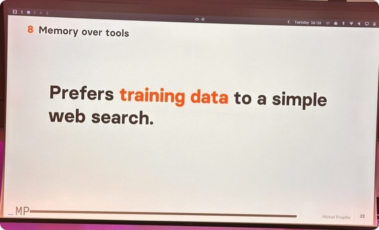 Memory over tools
