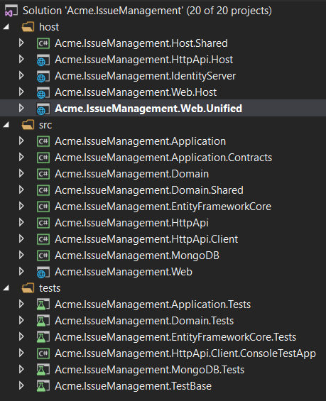 MVC Module Startup Template | ABP.IO Documentation