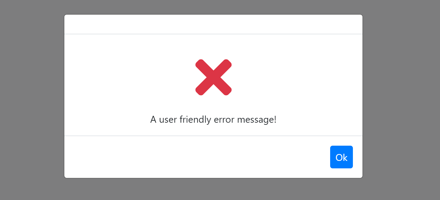 Blazor UI: Error Handling | ABP.IO Documentation