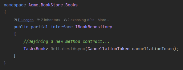 Customizing the Generated Code | ABP.IO Documentation