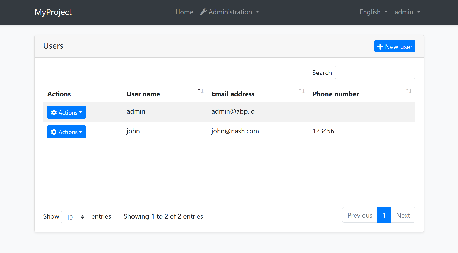 Blazor UI: Basic Theme | ABP.IO Documentation