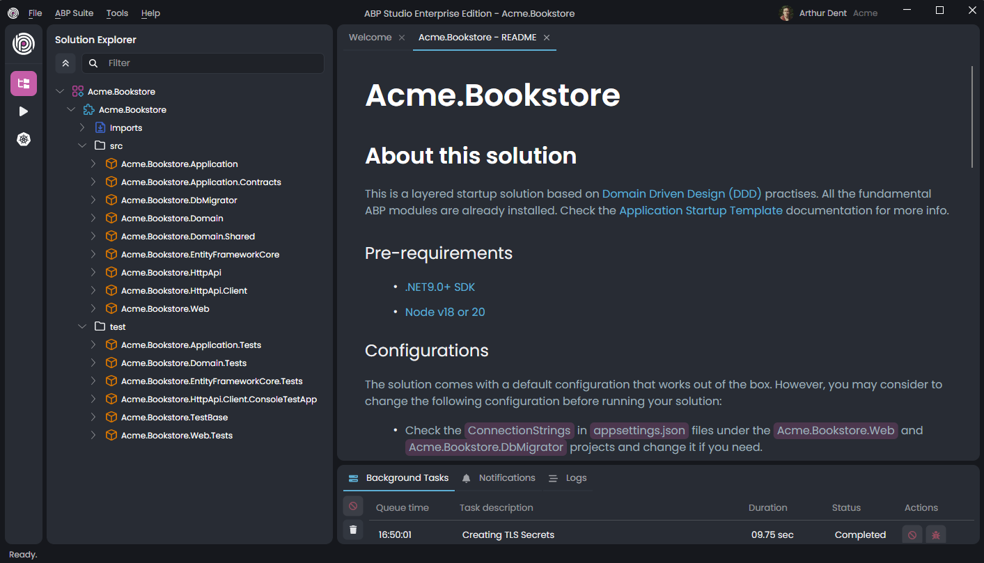 abp-studio-created-new-solution
