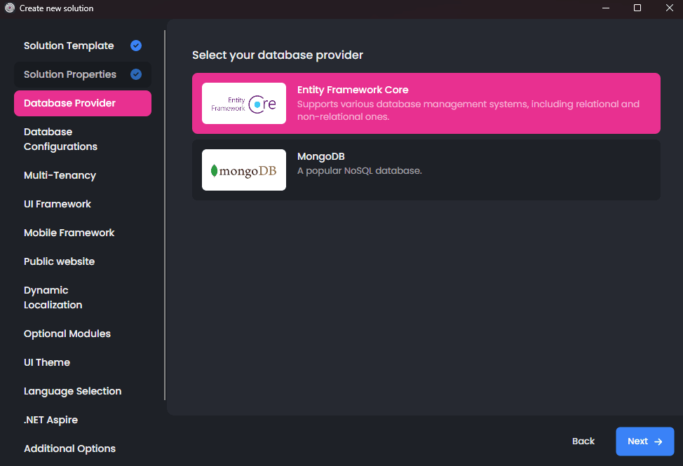 abp-studio-new-solution-dialog-database-provider