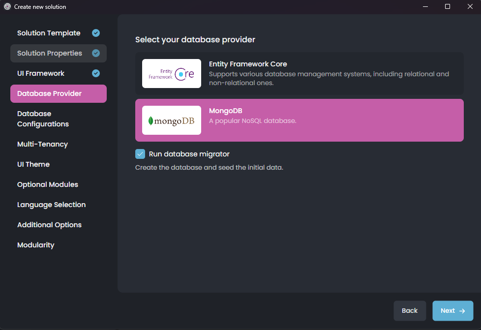 abp-studio-new-solution-dialog-database-provider