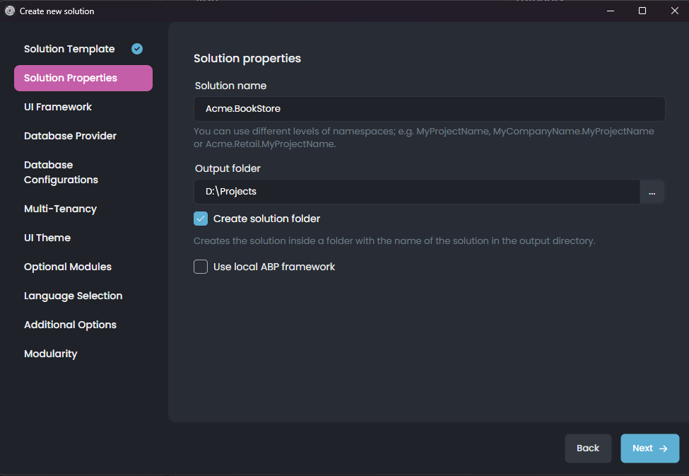 abp-studio-new-solution-dialog-solution-properties