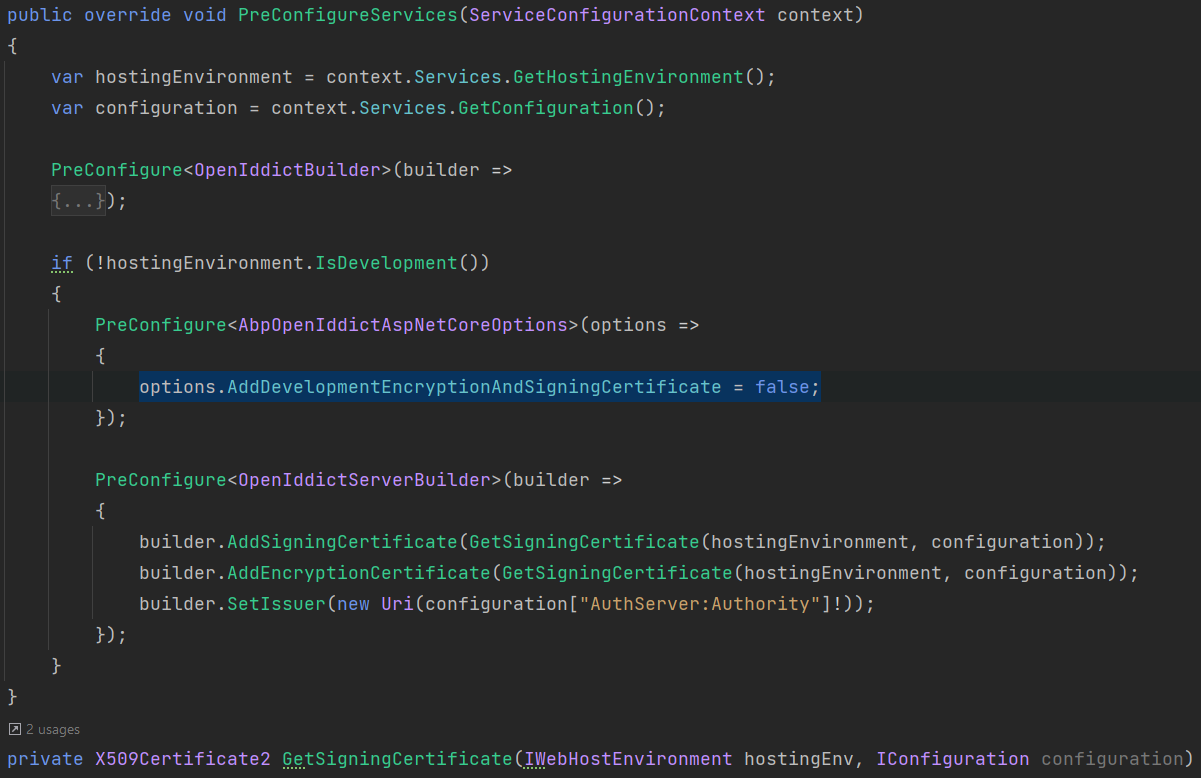 openiddict-certificate