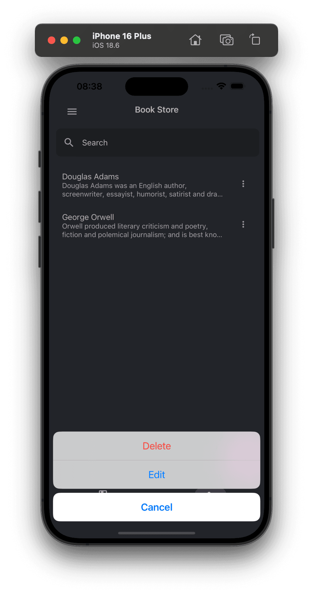 Author List With Options