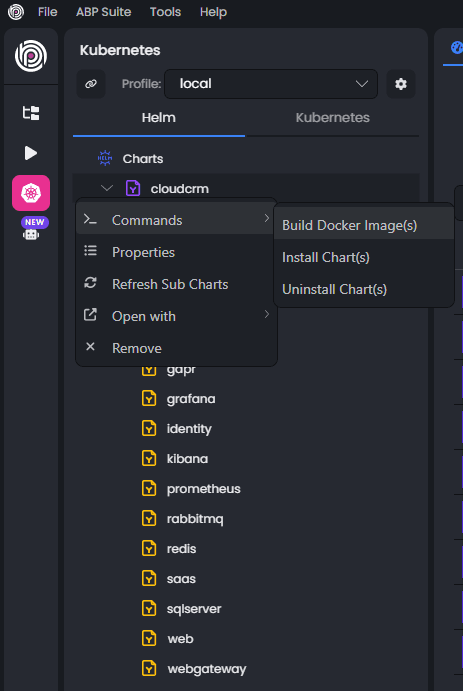 abp-studio-microservice-kubernetes-build-docker-images