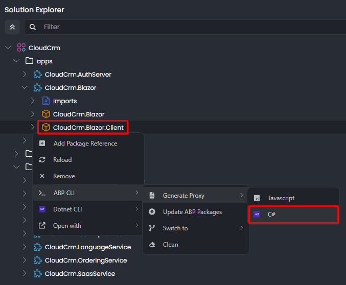 abp-studio-generate-proxy-blazor-2