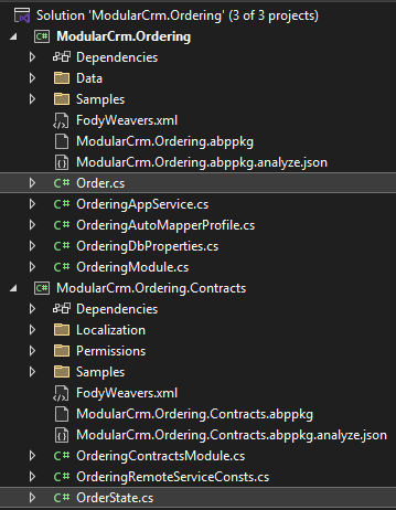 visual-studio-order-entity