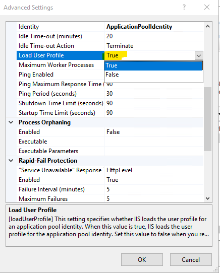 Load User Profile