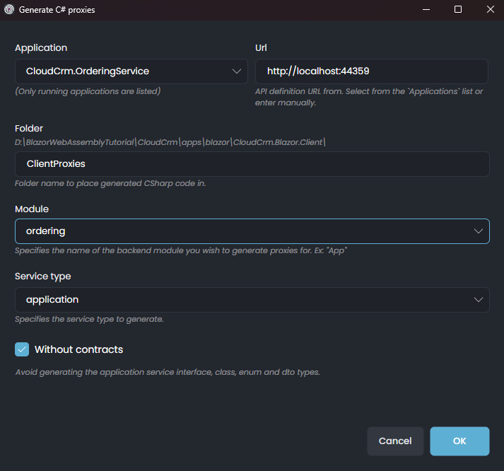 abp-studio-generate-proxy-window-ordering-module