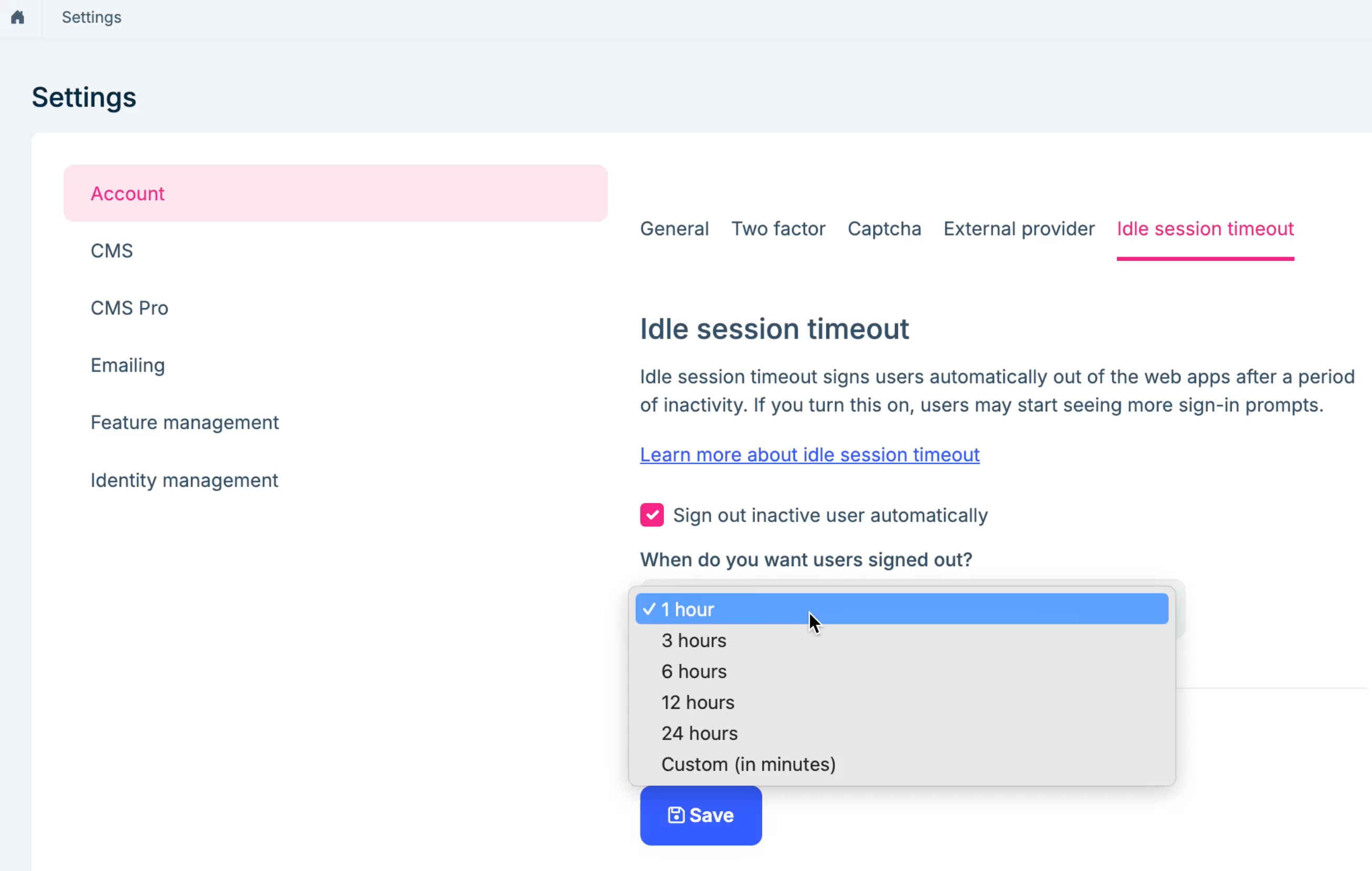 idle-setting