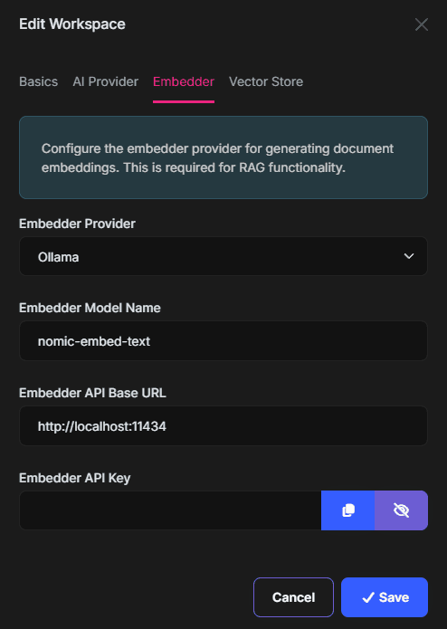 workspace-embedder