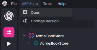 opening the ABP Suite