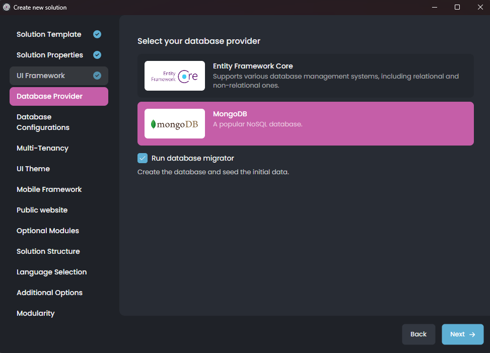 abp-studio-new-solution-dialog-database-provider