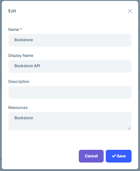 Edit an OpenIddict scope