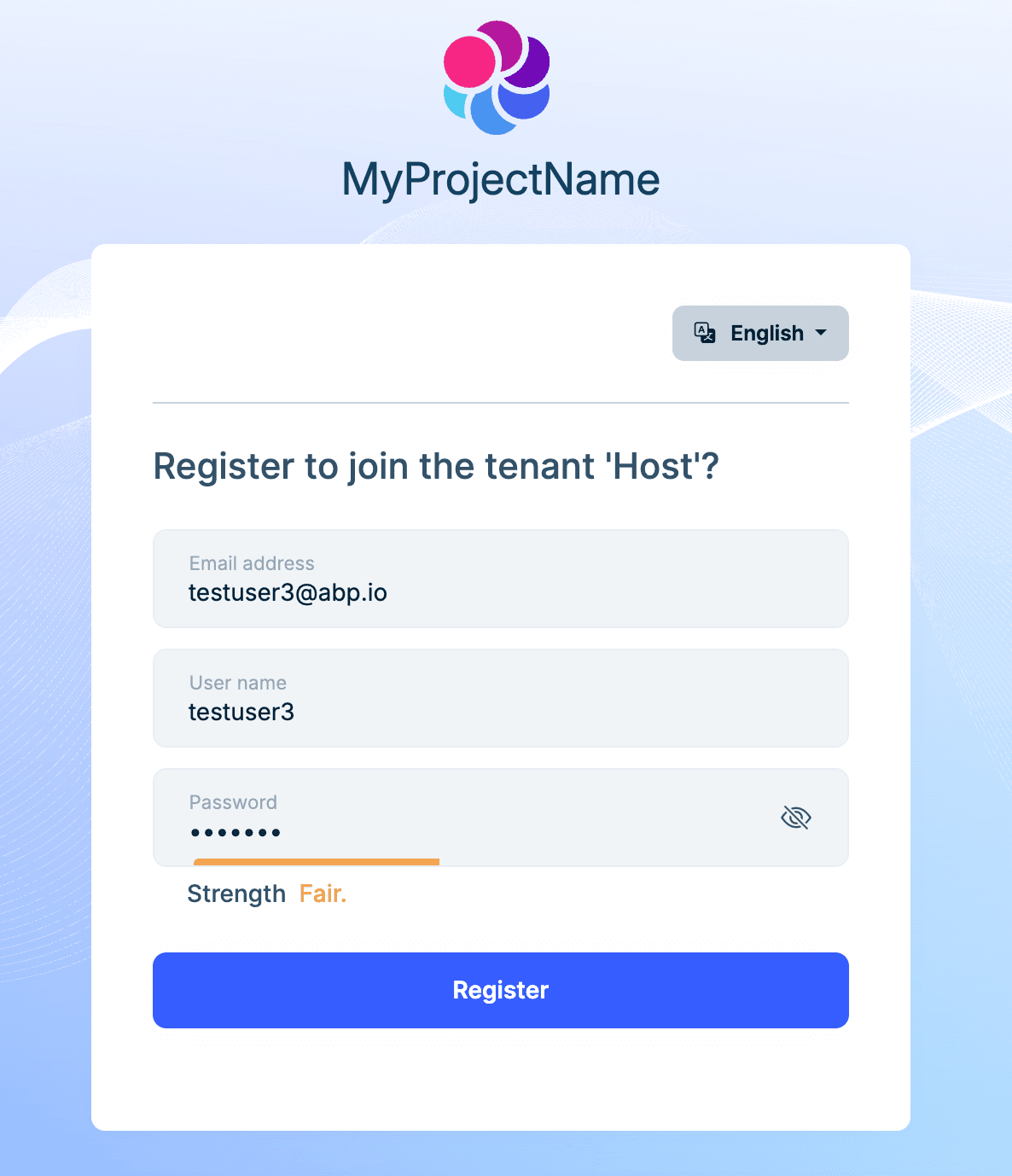 Accept Invitation New User