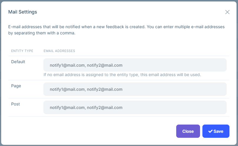 page-feedback-settings-page