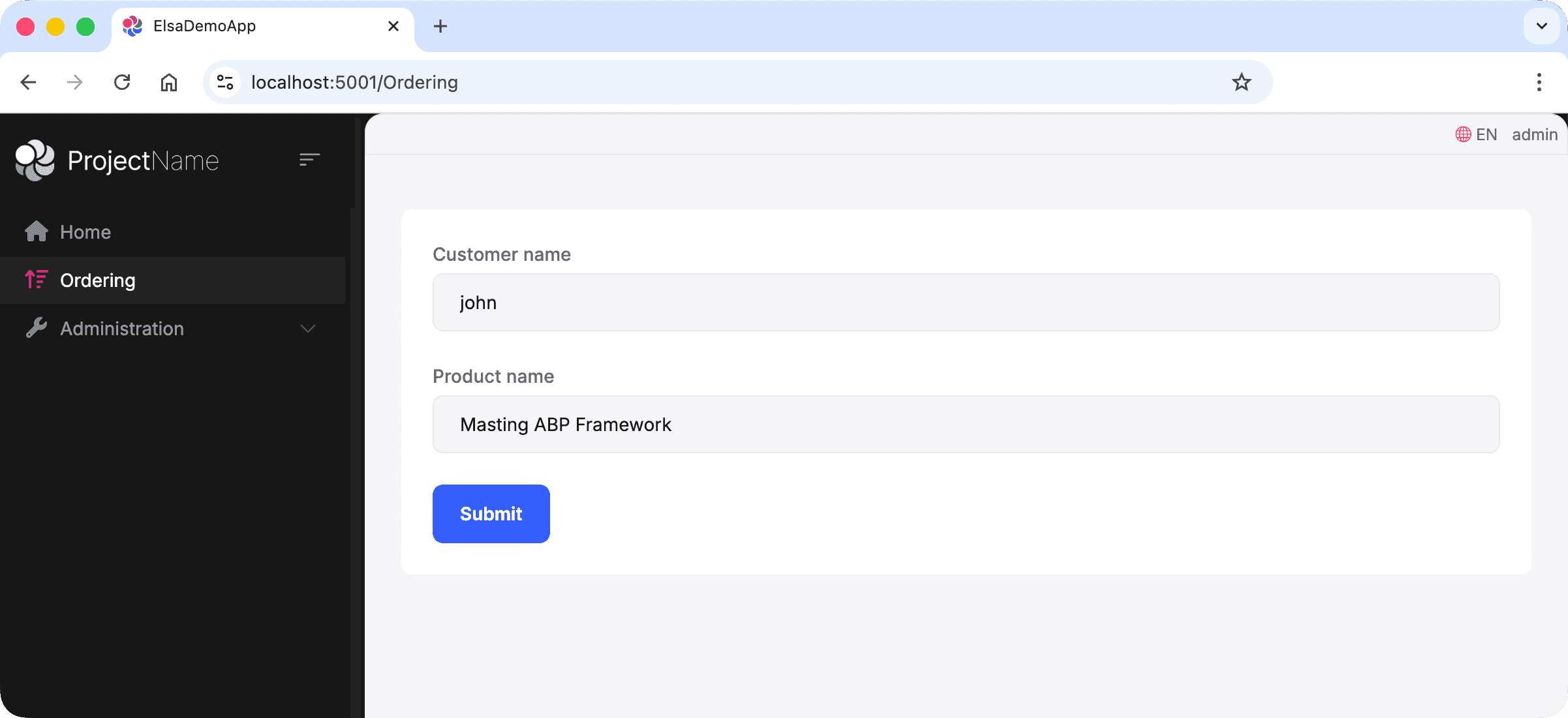 Create Order