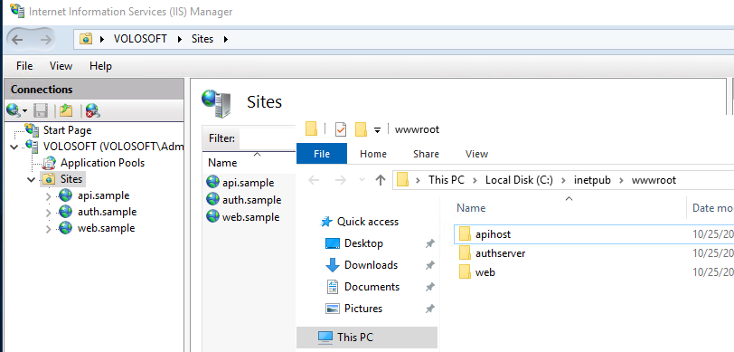 IIS deployment