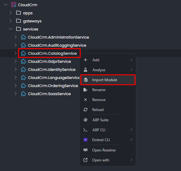 Import Module