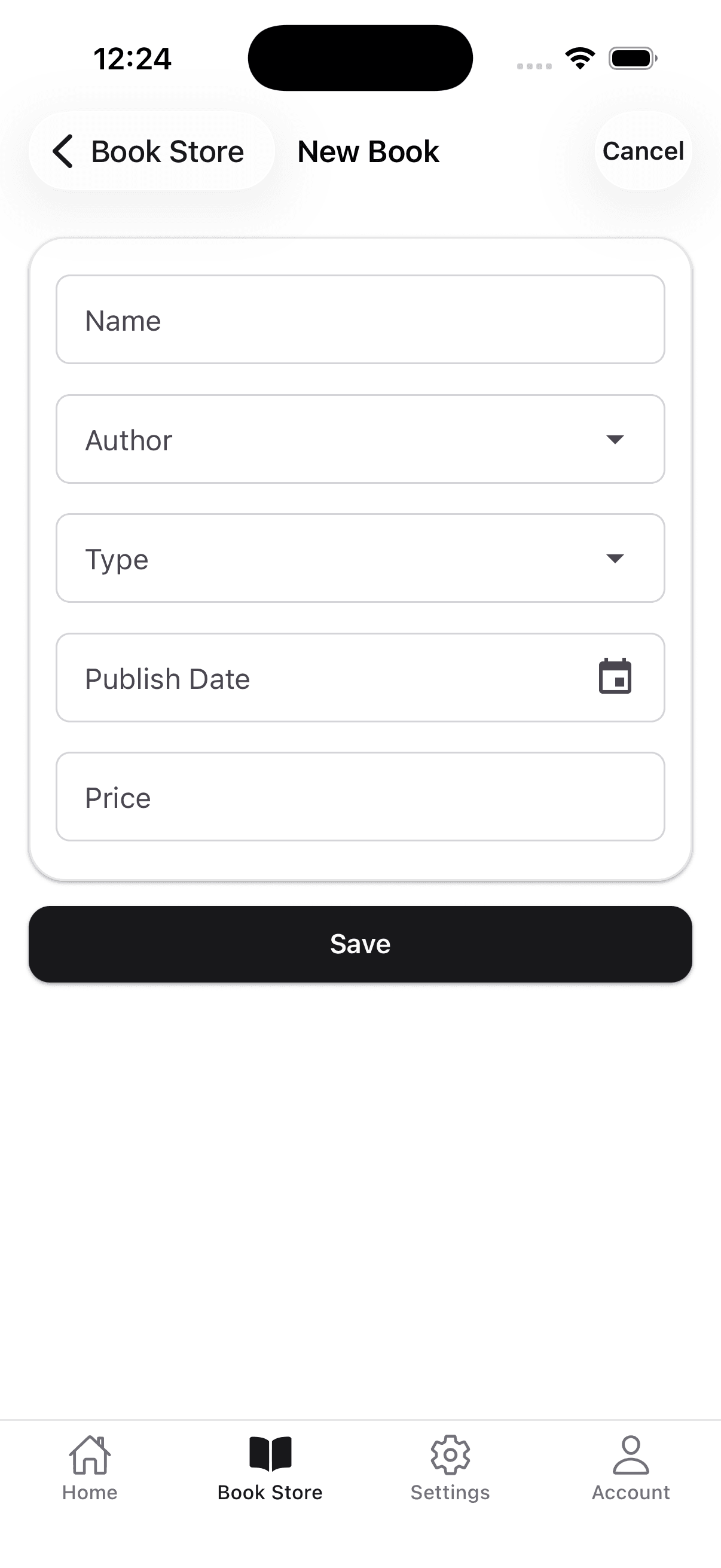 Create New Book