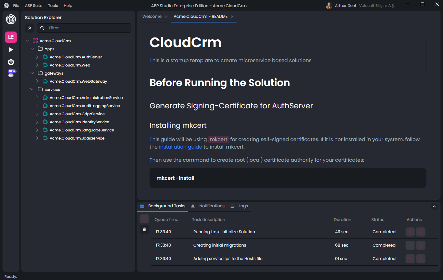 abp-studio-created-new-microservice-solution